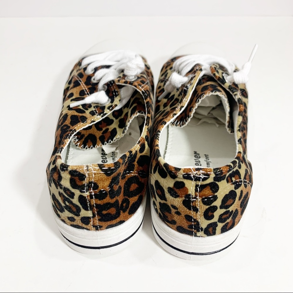 Velvet Cheetah Girl Sneakers - Picture 5 of 8